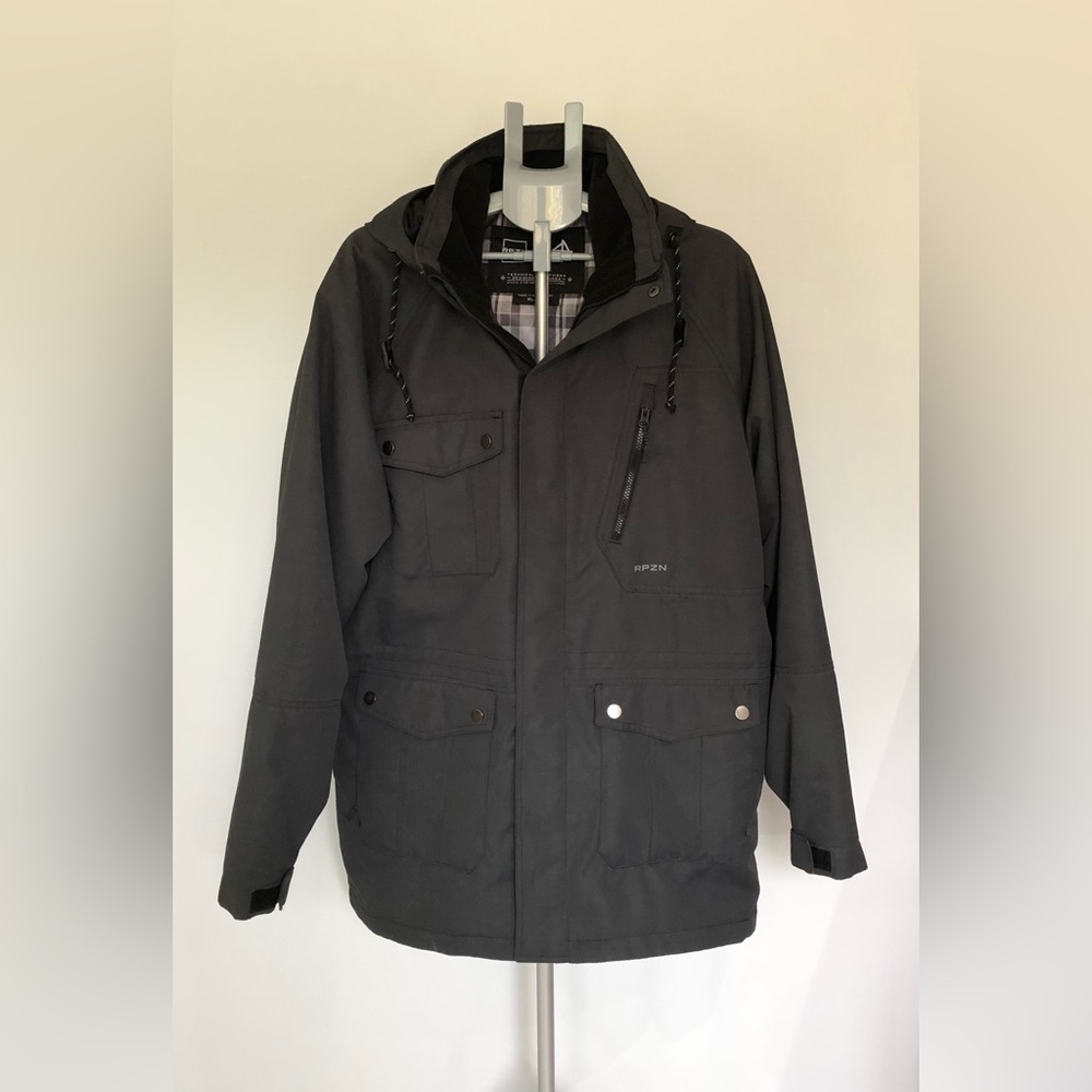 Ripzone Men's Winter Jacket Charcoal Grey Size XL